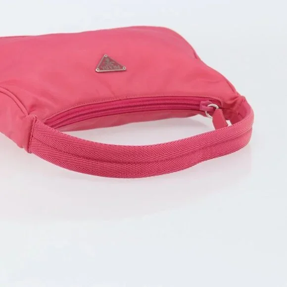 PRADA Hand Pouch Nylon Pink Auth 157315V - Picture 8 of 16